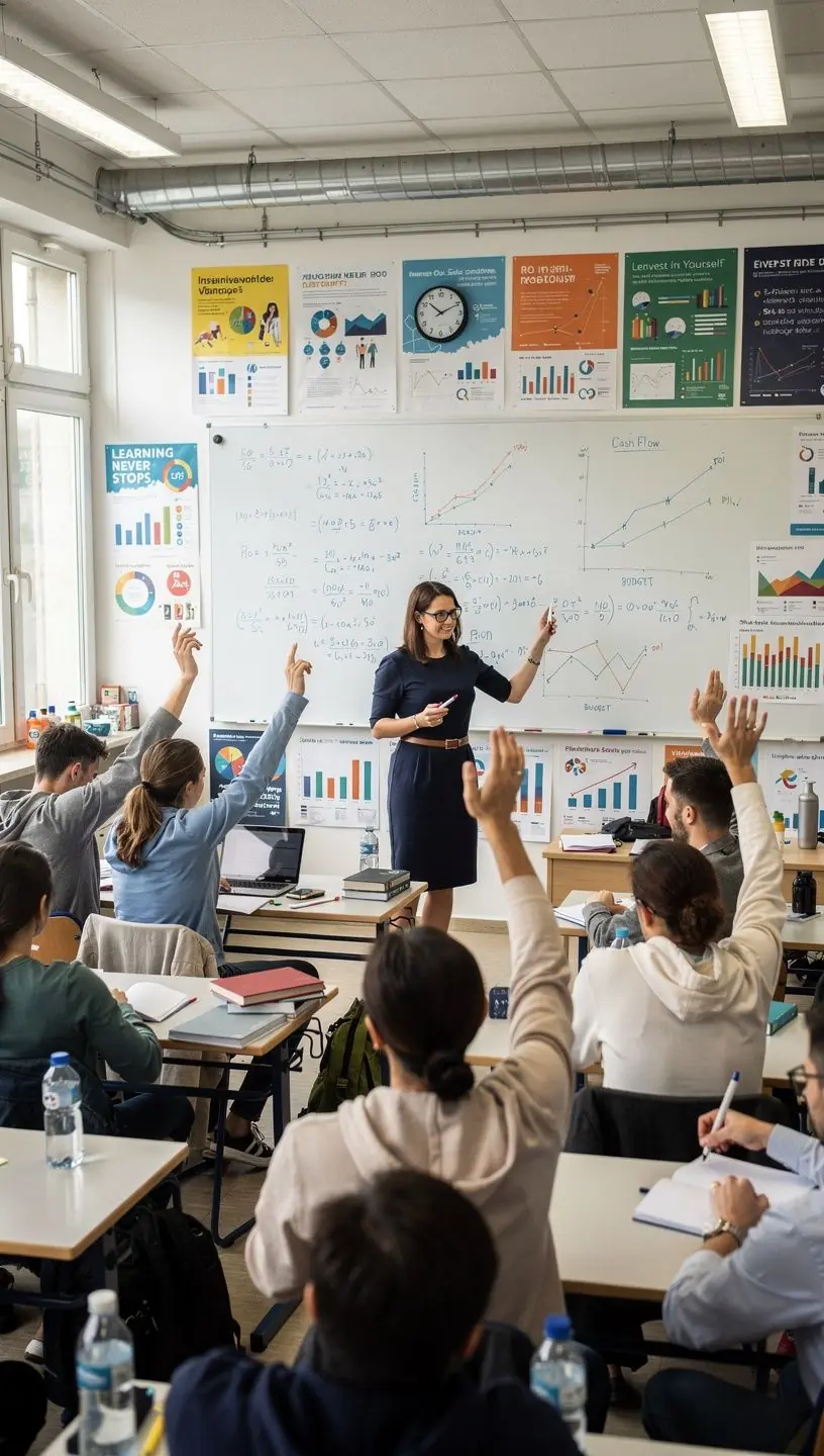 Ein Bildschirm mit Diagrammen und Grafiken, die finanzielle Kennzahlen darstellen.