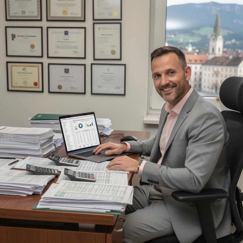 Eine Gruppe von Fachleuten bei einem Seminar über Finanzberichterstattung.